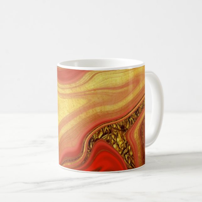 Mug pattern abstract marbled (Devant droit)