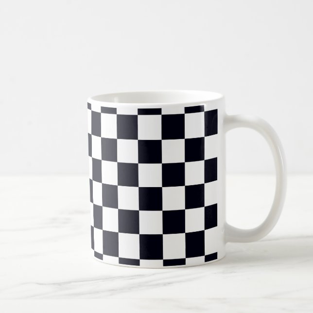 Mug Patters de Black and White Checker (Droite)