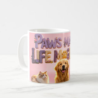 Mug Pattes, Amoureux de Chien Chat Chiot Animal