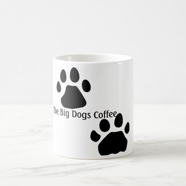Mug Pattes de chien, le grand café de chiens (Centre)