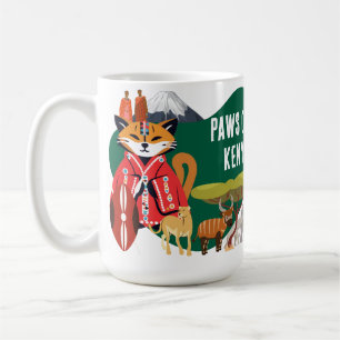 Mug Pattes du Kenya Chats de la culture et du patrim