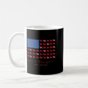 Mug Pattes Et Es Pour Toujours Pug Drapeau Usa 4 Juill