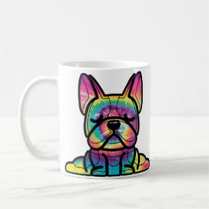 Mug Pattes Paisibles : Yoga Bouledogue en Couleurs Tie