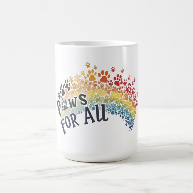 Mug Pattes pour tous – Unité de l'empreinte de patte a (Centre)