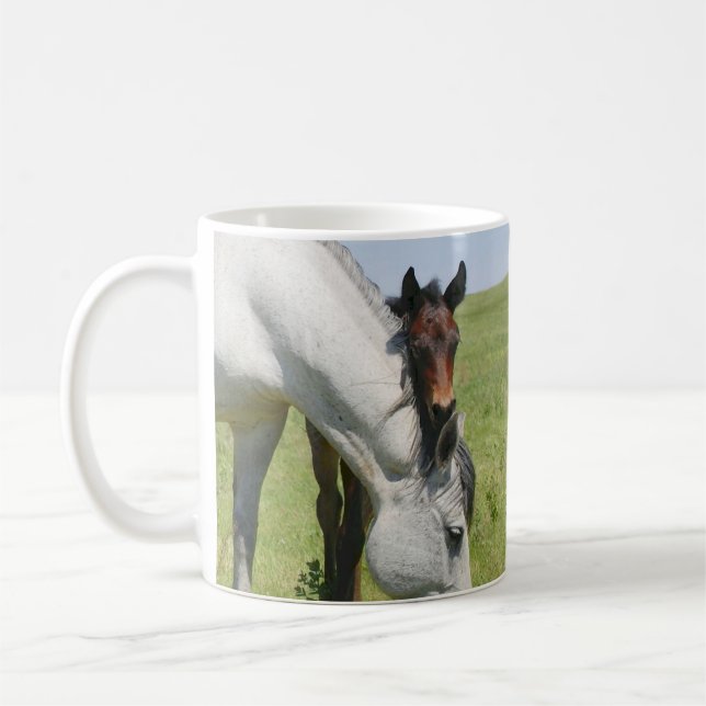 Mug Pâturage de jument avec Colt (Gauche)