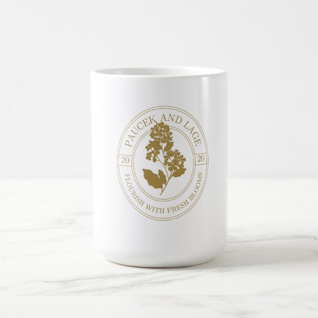 Mug Paucek & Lage – S'épanouir avec des fleurs fraîche (Centre)