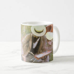 Mug Paul Helleu esquissant avec sa femme par JS Sargen