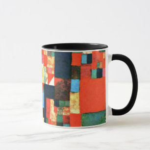 Mug Paul Klee art - City Picture avec rouge et vert