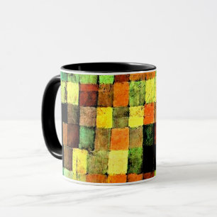 Mug Paul Klee art, son ancien Abstrait sur le noir