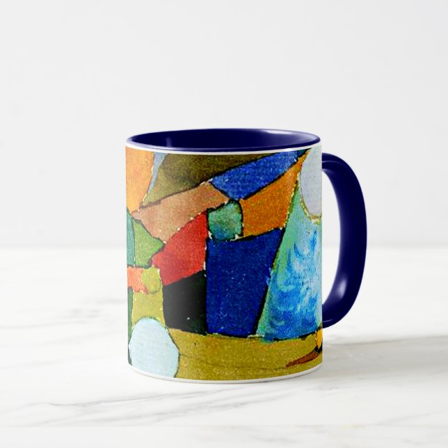 Mug Paul Klee : Couleurs Formes art Abstrait (Devant droit)