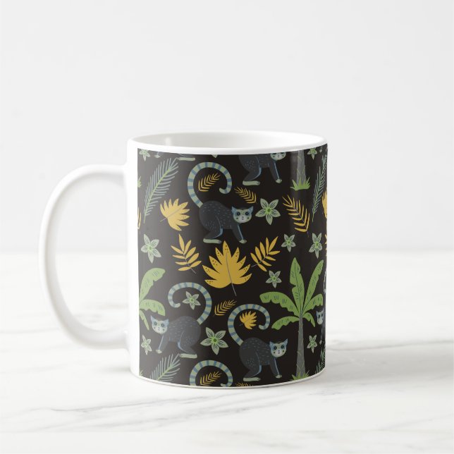 Mug Paume de singe motif sans soudure (Gauche)