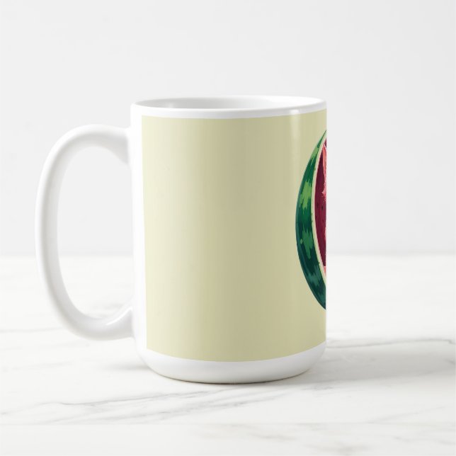 Mug Pause café au chat pastèque (Gauche)