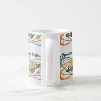Mug Pause Café Planétaire Motif Rétro Espace