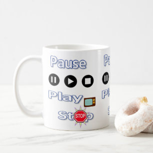 Mug Pause, Jouer, Arrêter Musique