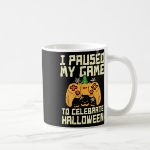 Mug Pause Mon Jeu Jeu Halloween Joueur Costume de jeu