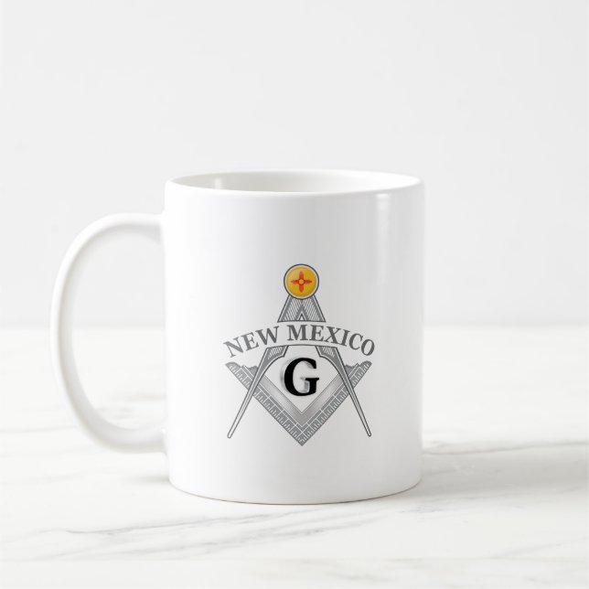Mug Pavillon de franc-maçonnerie de l'état du Nouveau- (Gauche)