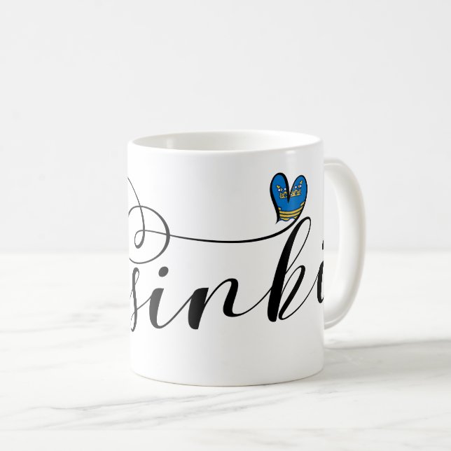 Mug Pavillon Helsinki En Coeur, Finlande (Devant droit)