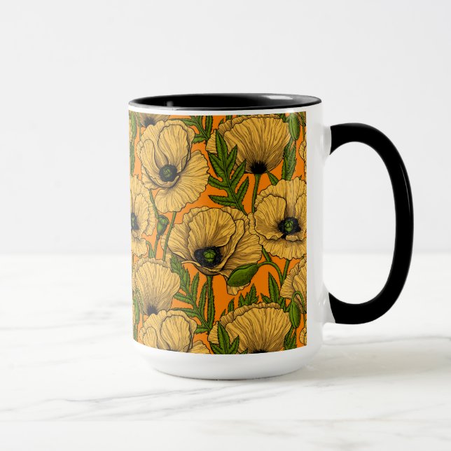 Mug Pavot jaune (Droite)