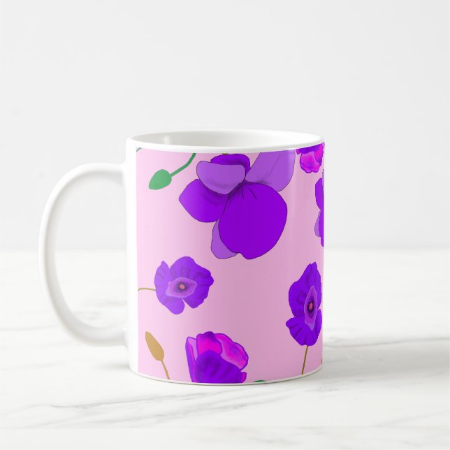 Mug Pavot (Papaver somniferum) Lilac (Gauche)