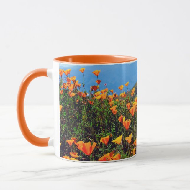 Mug Pavots de Californie couvrant un flanc de colline (Gauche)
