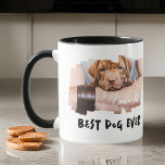 Mug Paw photo Cool de Meilleur Chien Jamais Pet de Gru<br><div class="desc">Ce design simple et moderne est composé d'une typographie de script simple et moderne. Ajoutez une photo d'animal de compagnie personnalisée.</div>