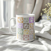 Paw pour animal de compagnie rétro À damiers