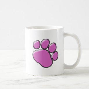 Mug Paw Rose, Paw Chien, Paw Animal, Empreinte de patt