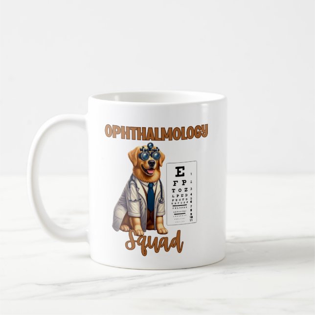 Mug Paws et vision Escadron d'ophtalmologie animale (Gauche)