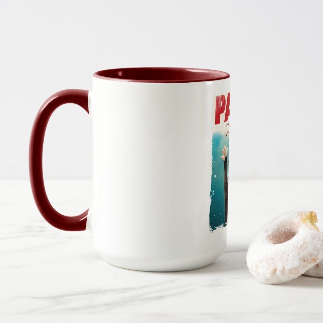 Mug PAWS Parodie Souris Chat Humoristique Chat Chasse  (Avec donut)