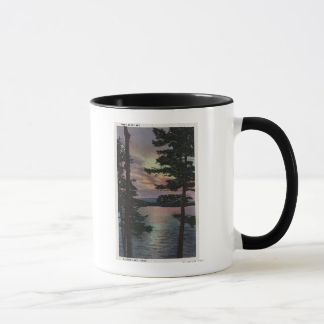 Mug Payette Lake, ID - Evintide sur la scène du lac (Droite)