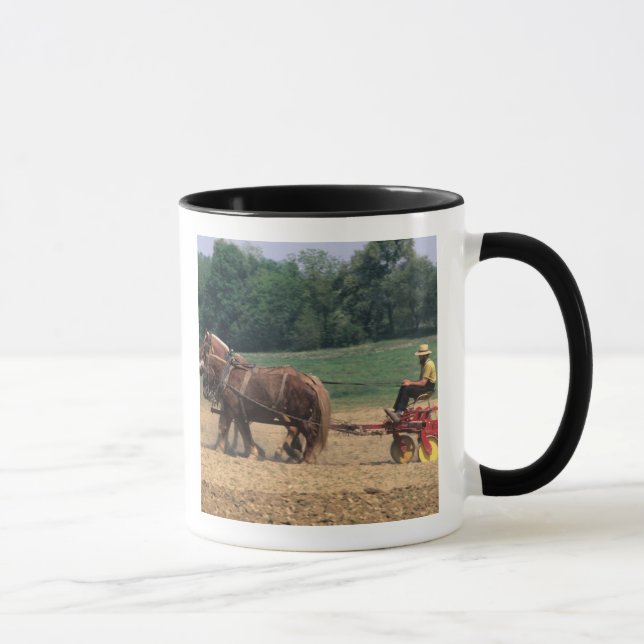 Mug Pays Amish gens simples dans l'agriculture avec (Droite)