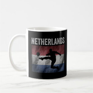 Mug Pays-Bas Drapeau Football Hollande Football Vin