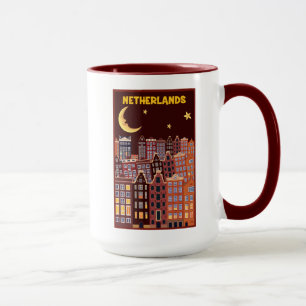 Mug Pays-Bas la nuit