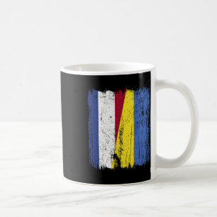 Mug Pays-Bas Ukraine Demi-Drapeau Néerlandais Ukrainie
