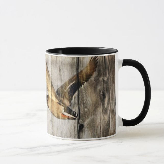 Mug Pays occidental en bois de grange rustique (Droite)