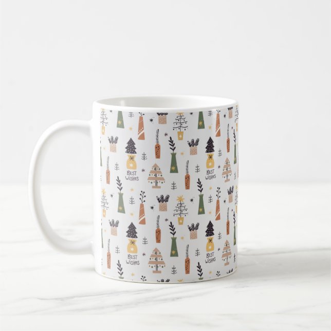 Mug Pays rustique Noël Vieux mode (Gauche)