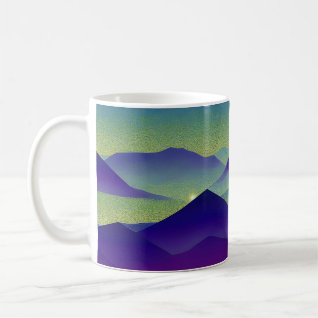 Mug Paysage Abstrait Étoile tombée 23 (Gauche)