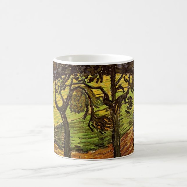 Mug Paysage, arbres et figures par Vincent van Gogh (Centre)