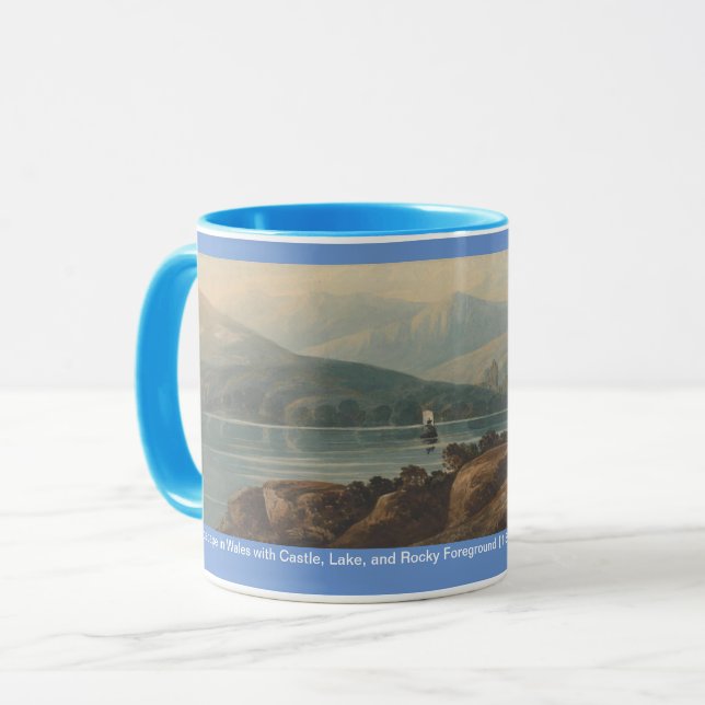 Mug Paysage au Pays de Galles avec Château, Par John V (Devant gauche)