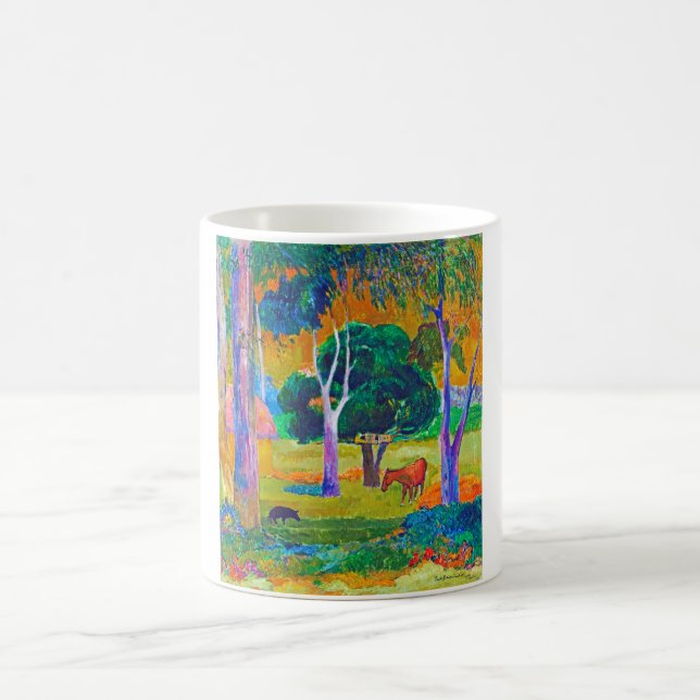 Mug Paysage avec cochon et cheval, Gauguin (Centre)