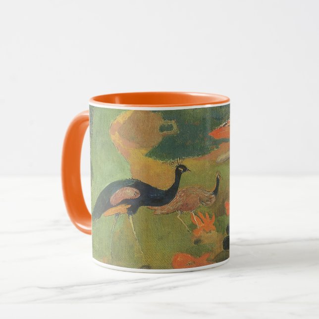 Mug Paysage avec des paons par Paul Gauguin (Devant gauche)