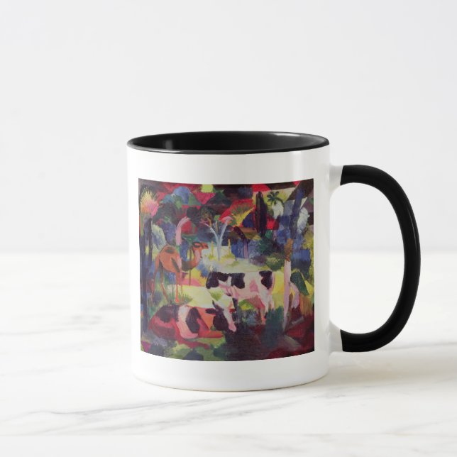 Mug Paysage avec des vaches et un chameau (Droite)