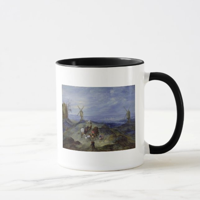 Mug Paysage avec deux moulins à vent, 1612 (Droite)