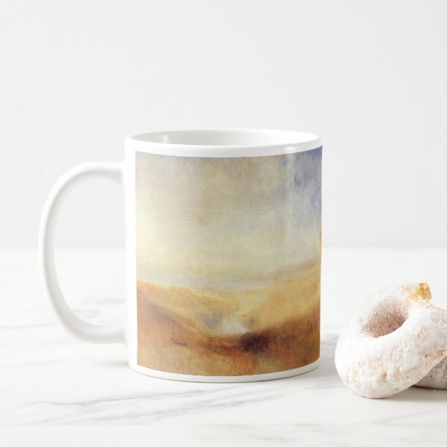 Mug Paysage avec la baie de Distant River par Joseph T (Avec donut)