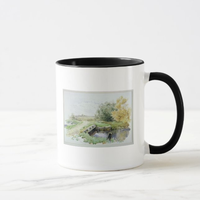 Mug Paysage avec le pont au-dessus d'un courant (Droite)