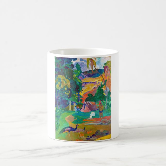 Mug Paysage avec Peacocks, Gauguin (Centre)