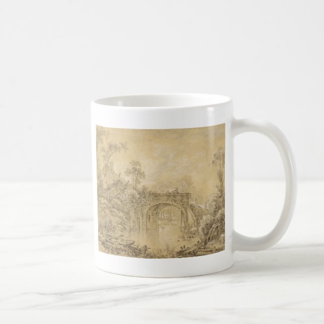 Mug Paysage avec un pont rustique (Droite)