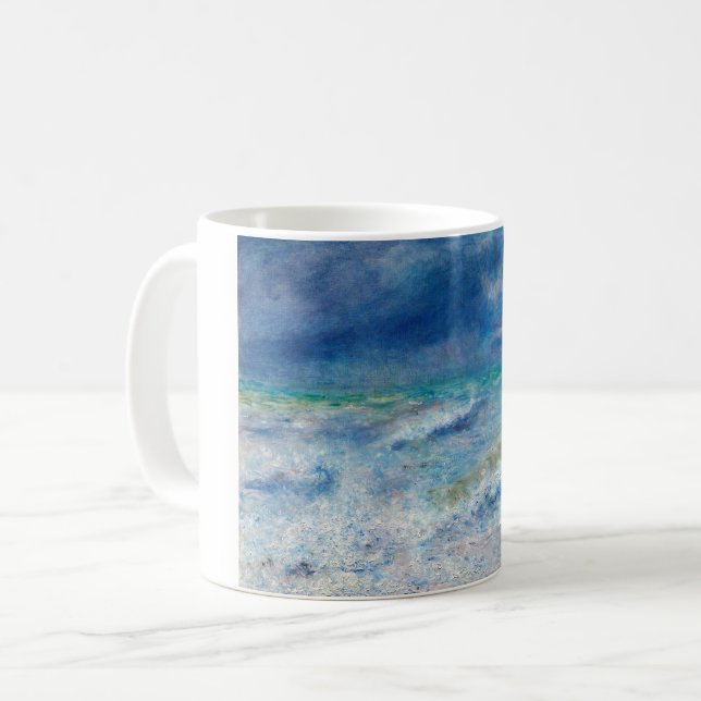Mug Paysage bleu de Renoir Impressionniste Peinture (Devant gauche)