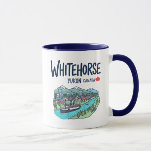 Mug Paysage coloré de Whitehorse Yukon Canada 