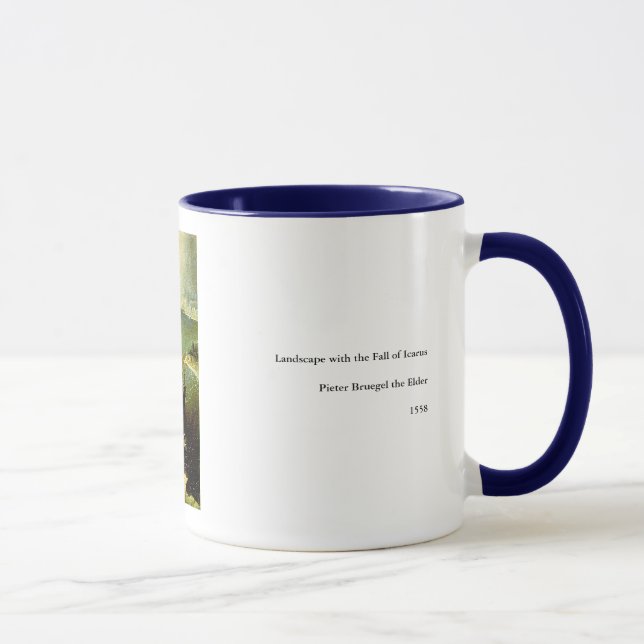 Mug Paysage de Bruegel avec la chute d'Icarus - 1558 (Droite)
